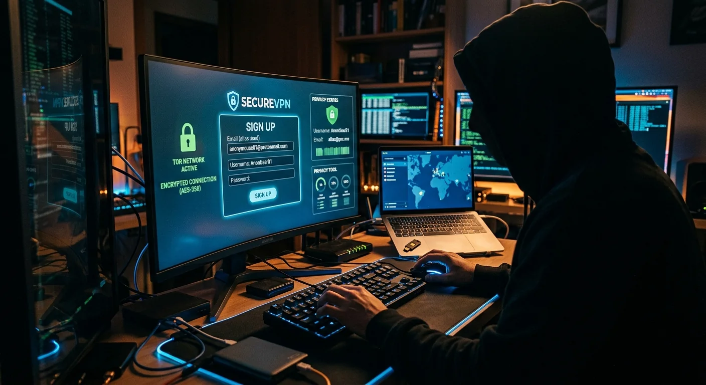 How to Create Accounts for Privacy Tools Without Exposing Your Identity